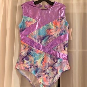 Vibrant Purple and Multicolor Kids Bodysuit